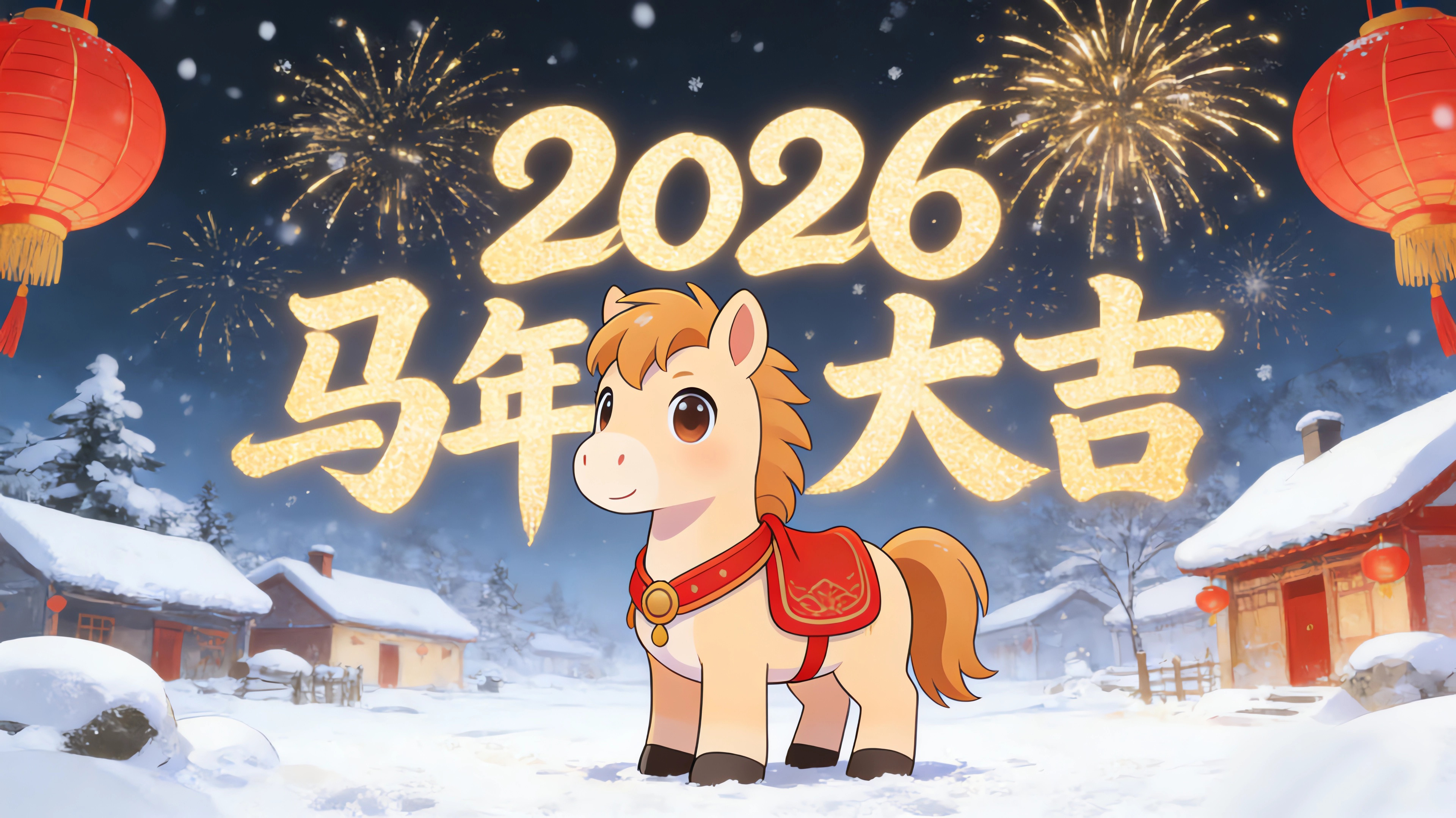2026马年大吉 雪村 烟花