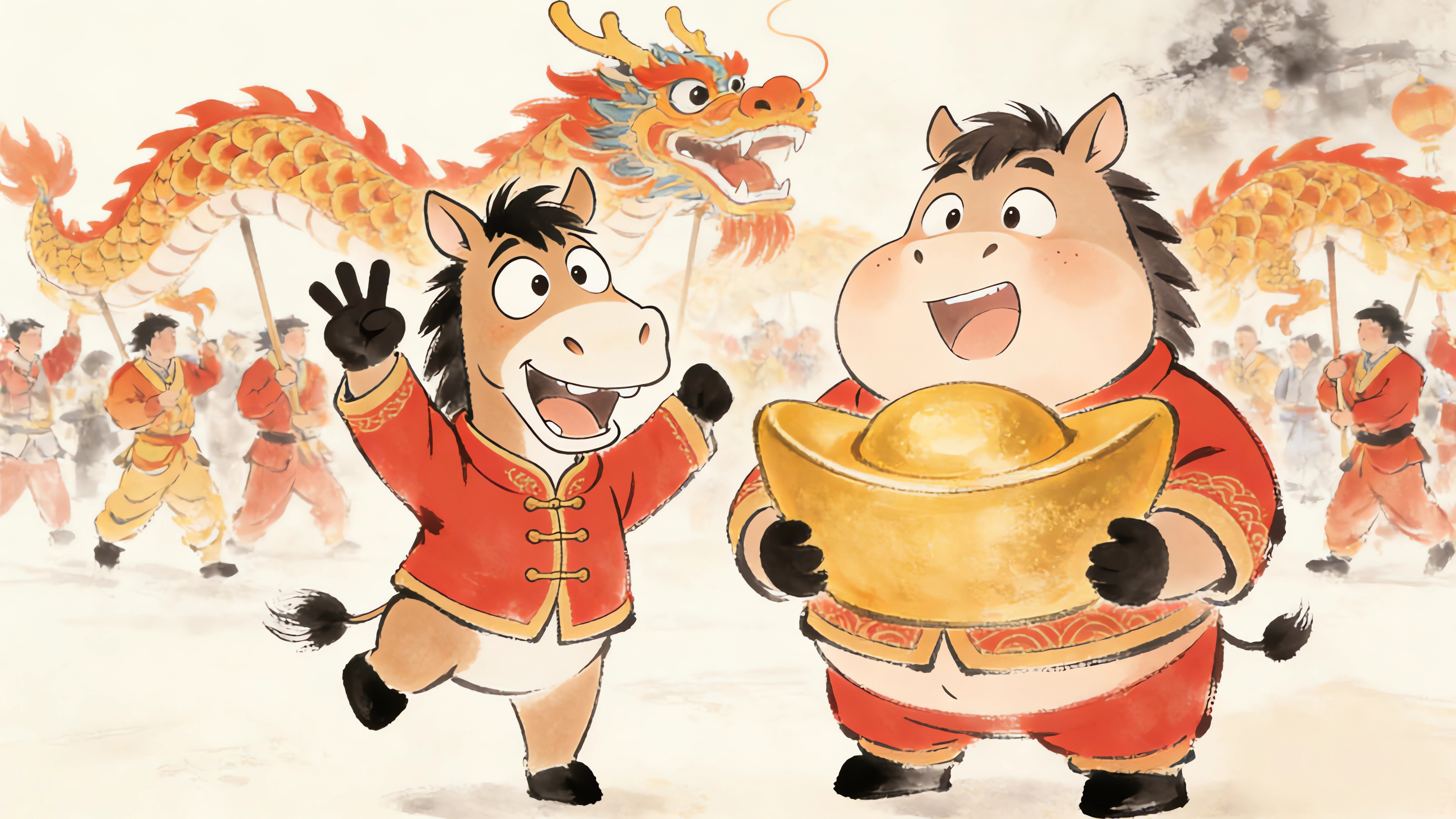 2026马年新年 小马和小