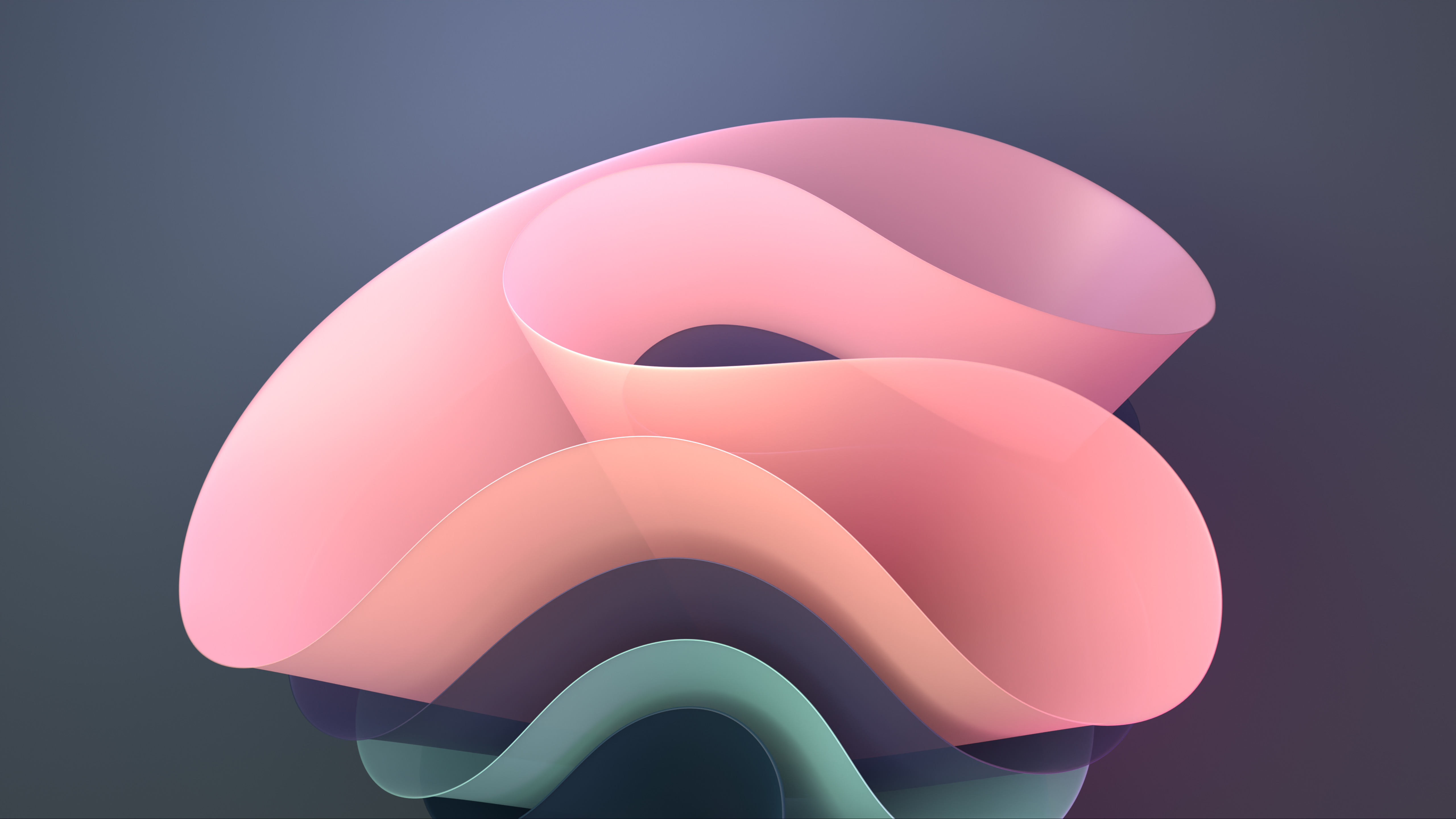 3d创意花瓣 粉色渐变5k