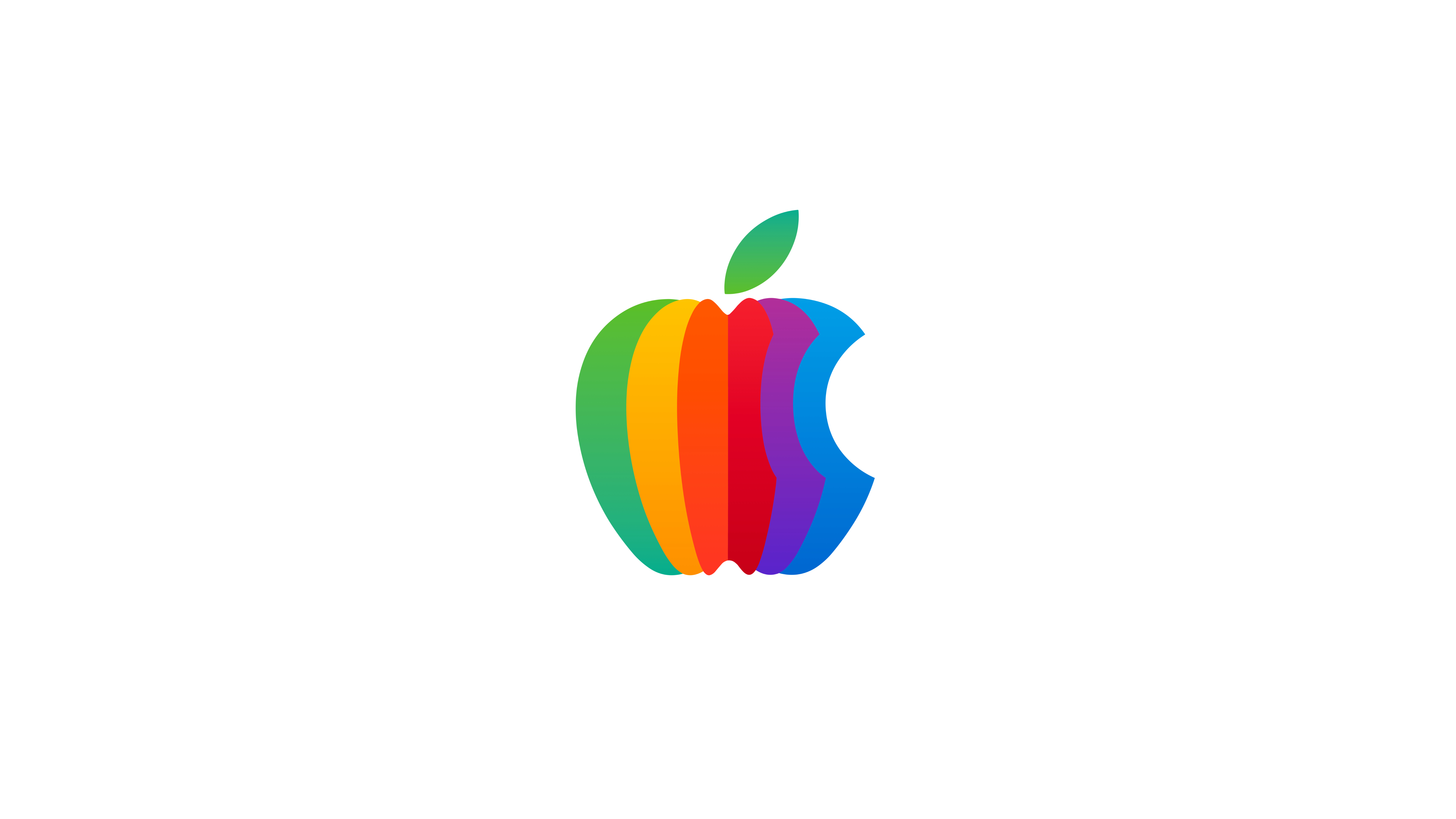Apple彩色Logo 白色背景