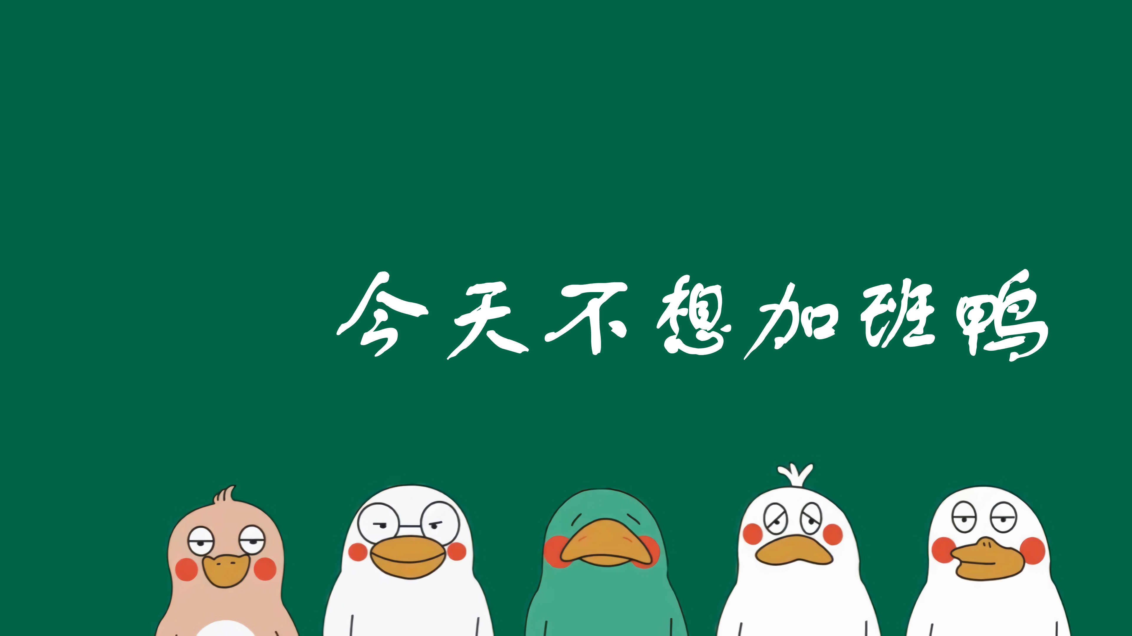 今天不想加班鸭 不加班4