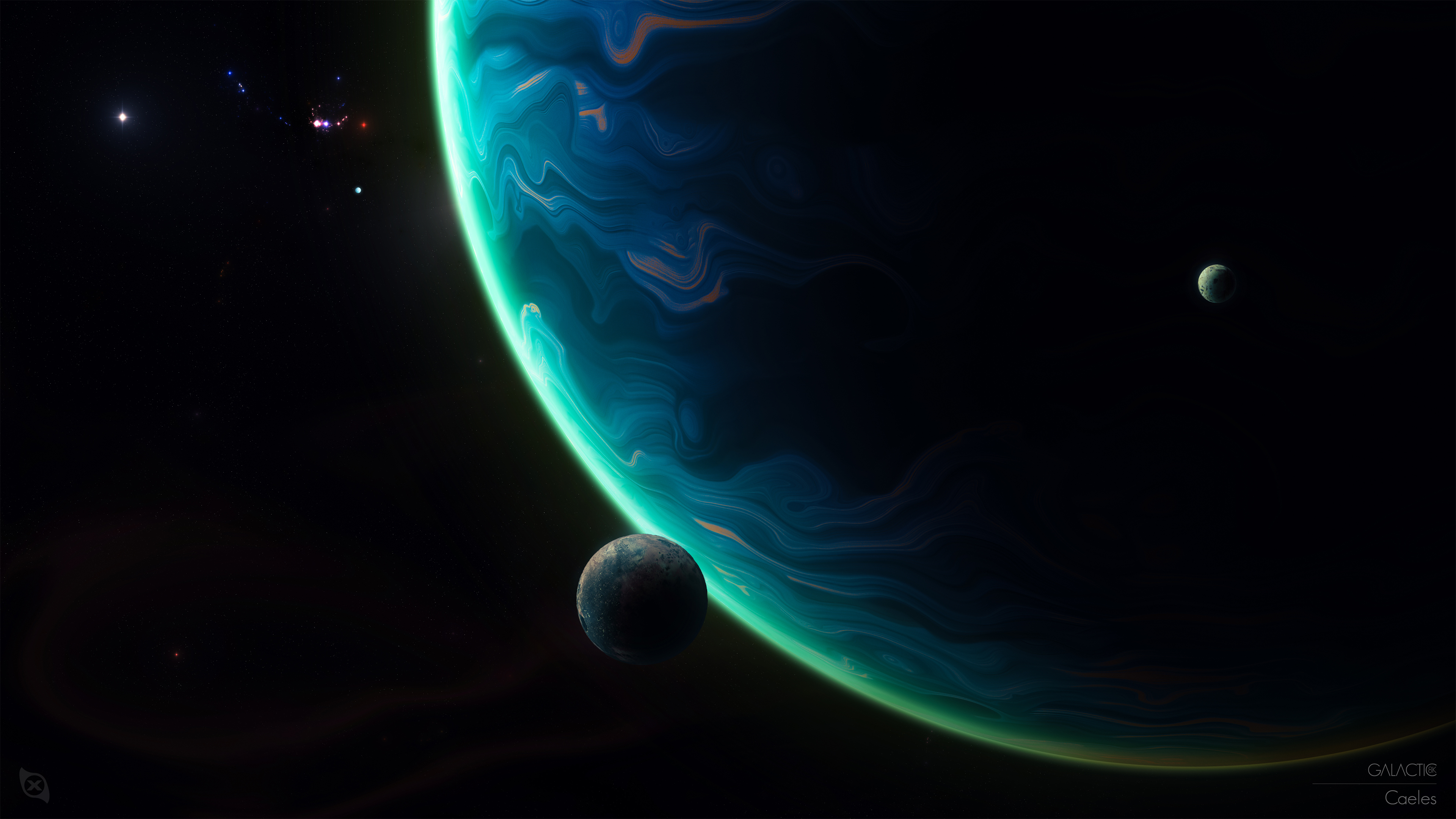 巨型行星太空4K壁纸3840