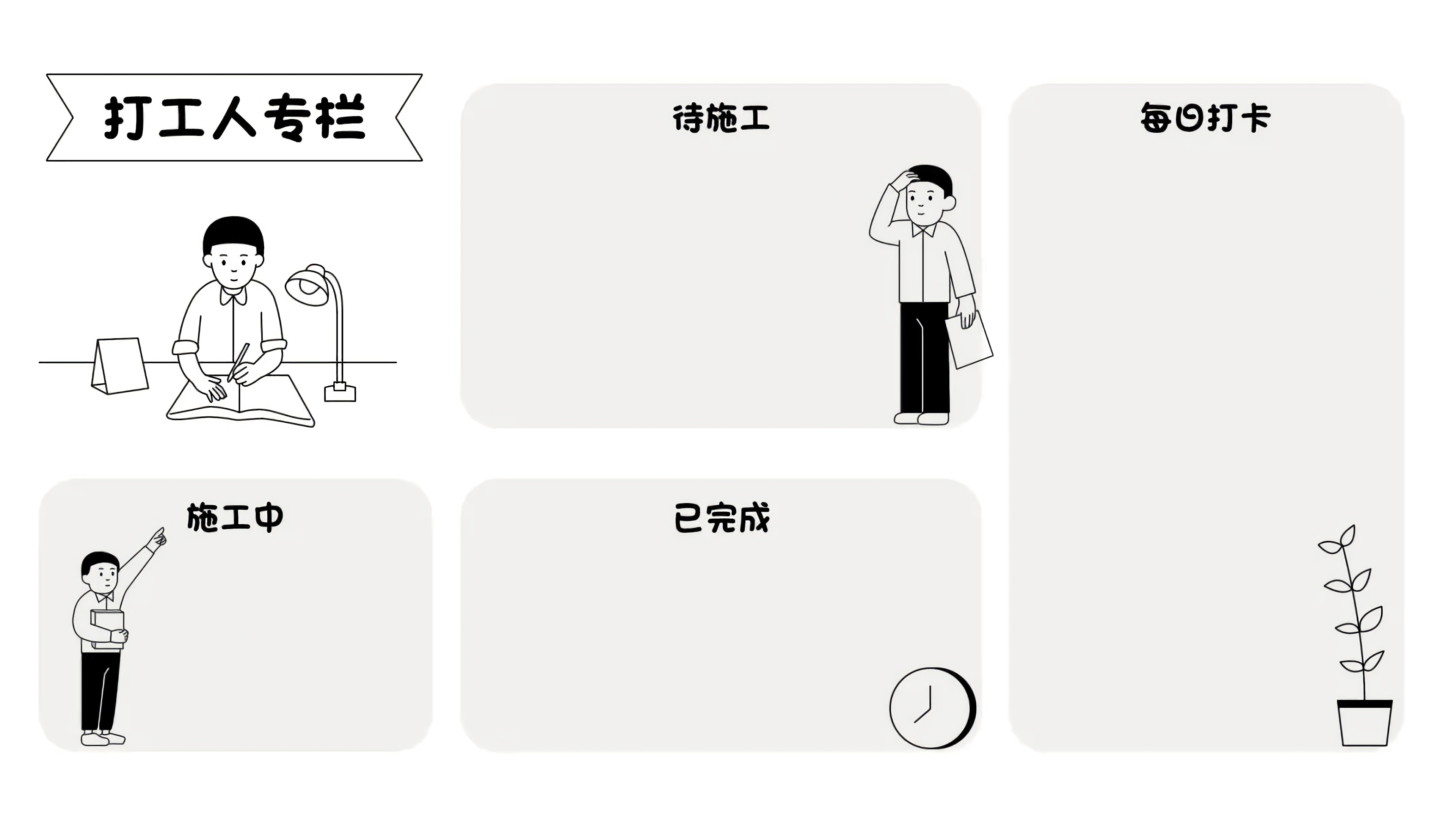 打工人 每日打卡 桌面分