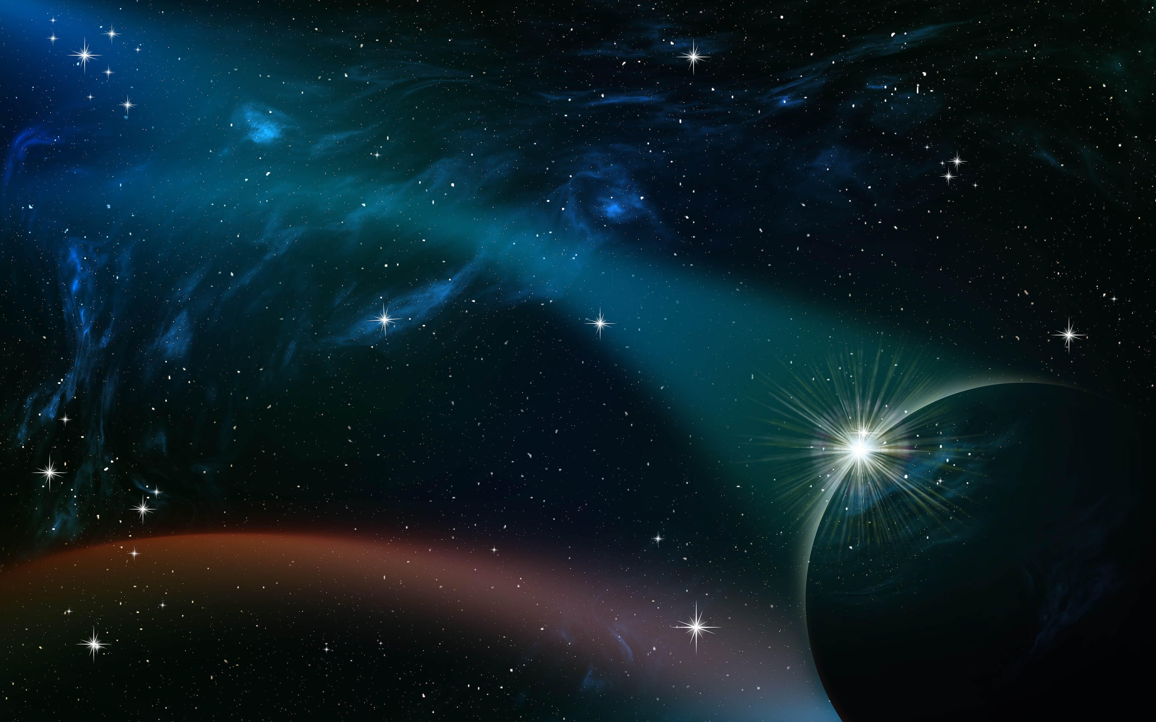 空间 天空 行星 星星 夜