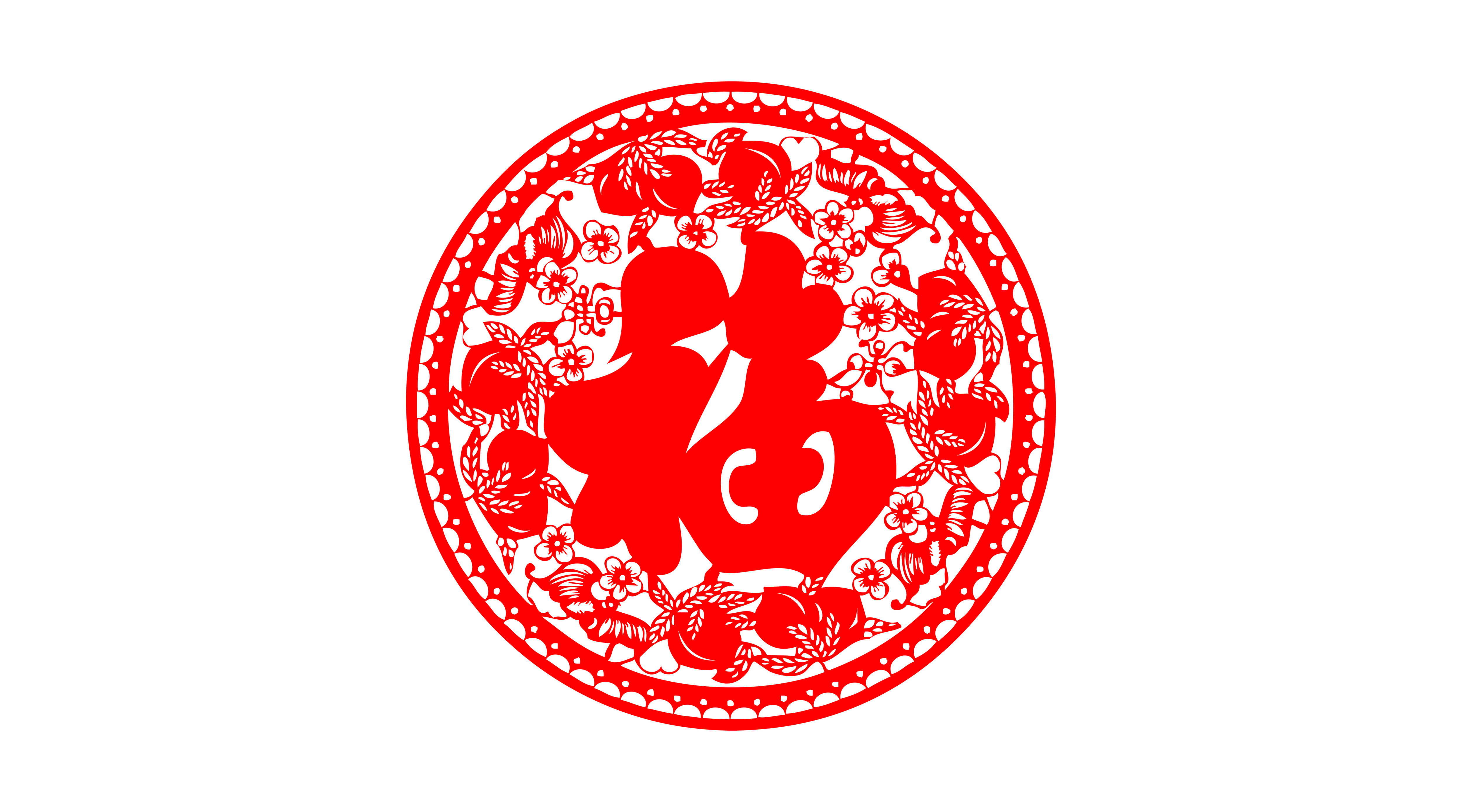 窗花福字剪纸高清大图片_4062