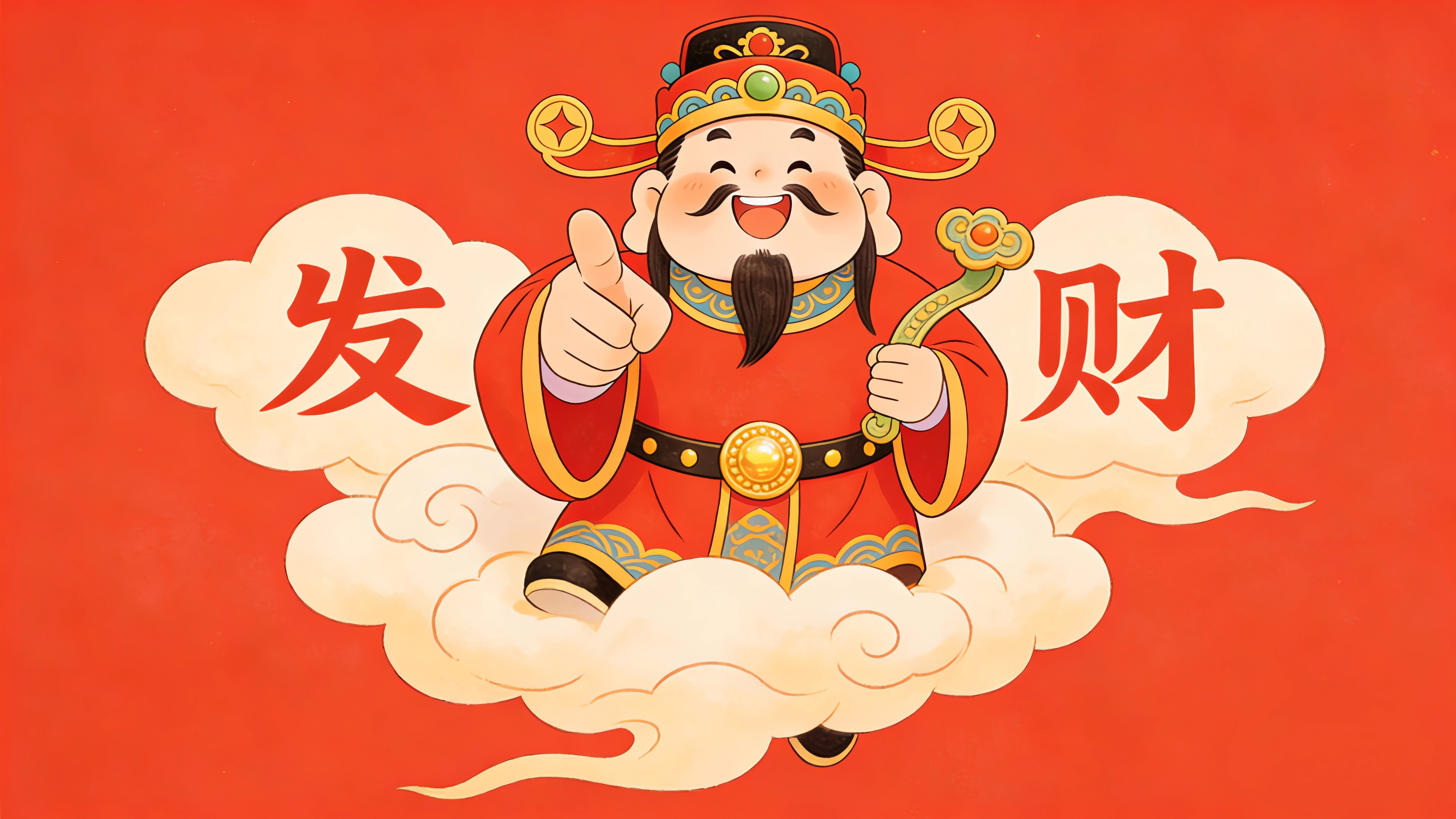 财神 发财 指谁谁发财4k