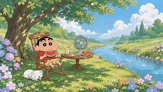 夏日树下悠闲日常