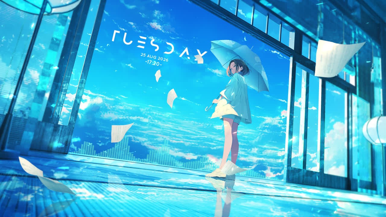 天空雨伞