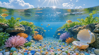 澄澈阳光海底世界