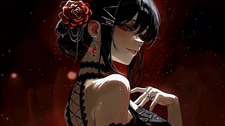 暗夜红玫少女