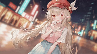 都市夜晚精灵少女