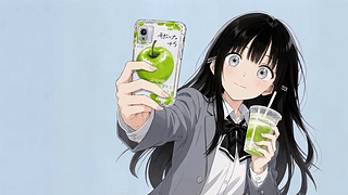 清新元气自拍少女
