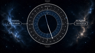 农历朔望月与恒星时钟