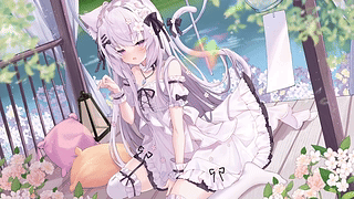 【动态壁纸】白花咲希大猫猫