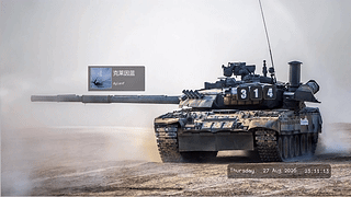 T-80UK 坦克 | Spotify 播放器 | 时钟