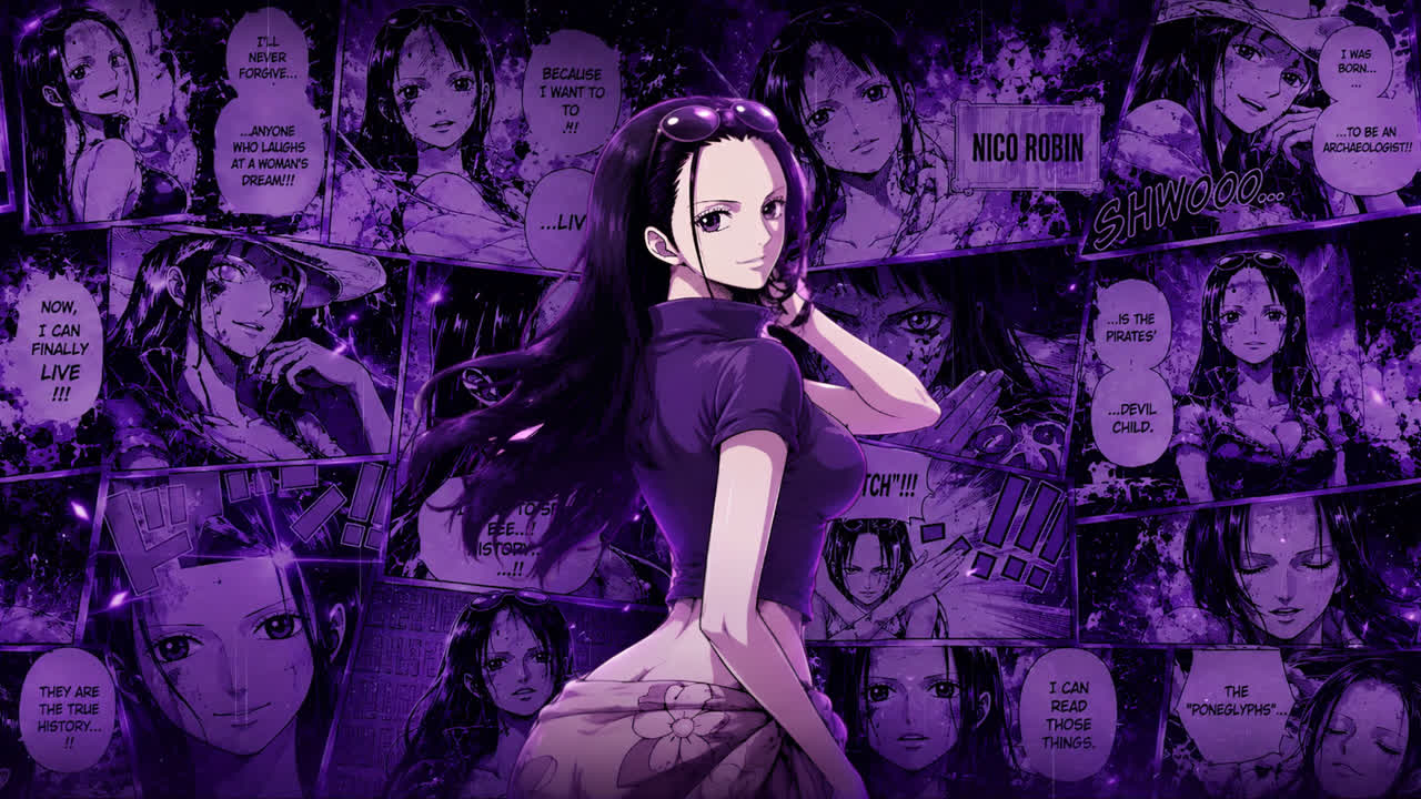漫画面板 Nico Robin 4K
