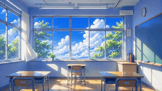 风景如画的教室