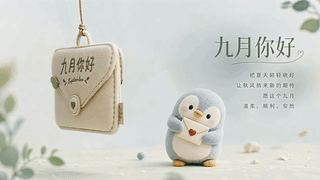 九月企鹅送祝福