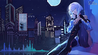 赛博朋克 Lucy Reverie：午夜节拍（媒体整合 + 音频可视化）