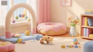 日常撸猫（支持手势互动）