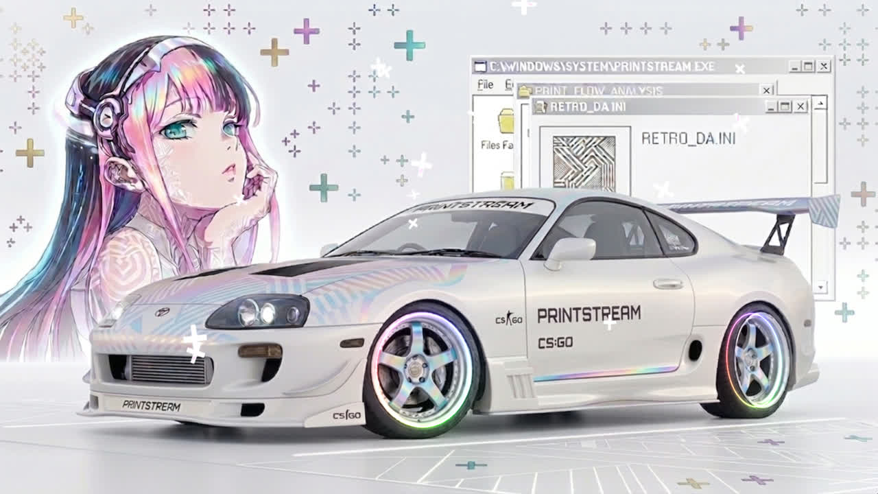 Printstream 女孩