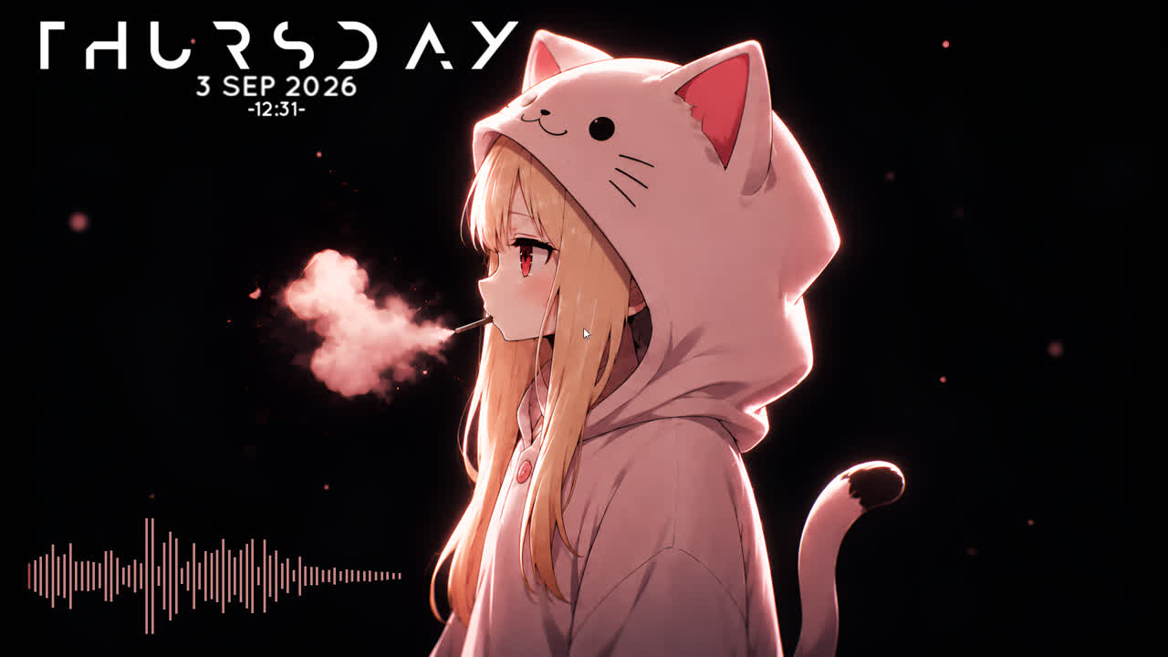 粉色烟雾猫