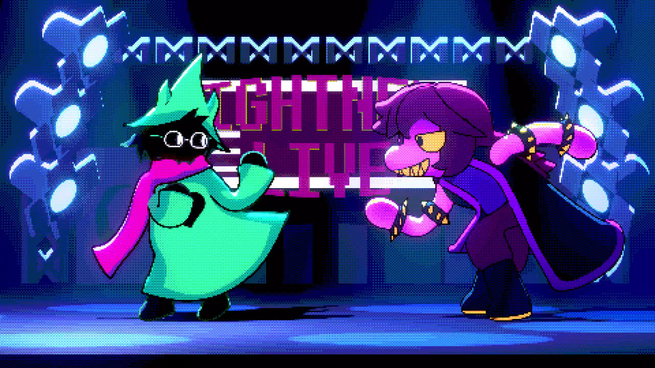 Ralsei 和 Susie 跳舞。| Deltarune 动画