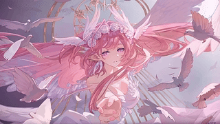 爱莉希雅粉羽鸽群
