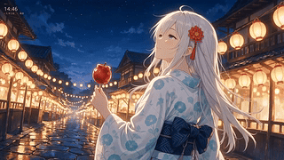 夏祭夜·【回眸灯火·风动衣袂】