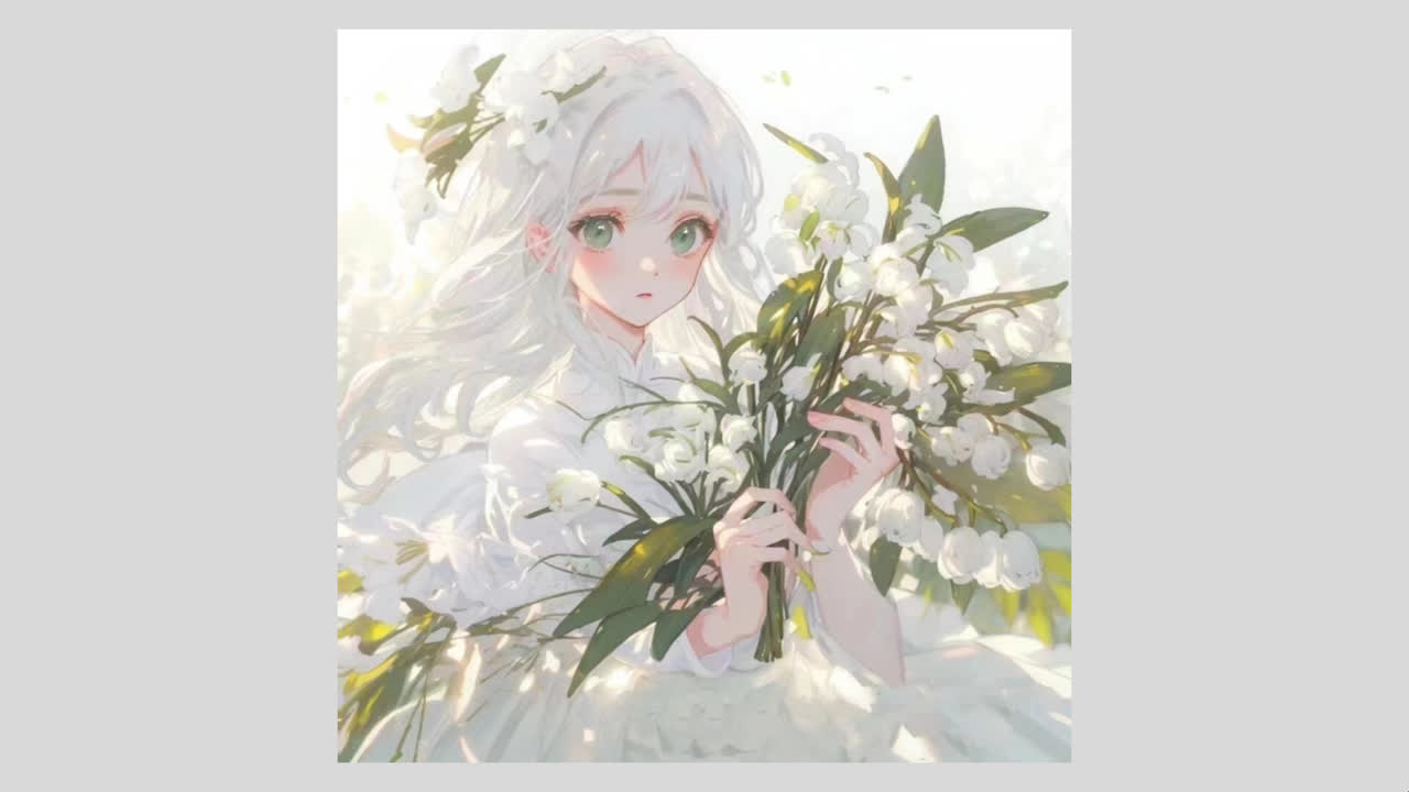 捧花少女