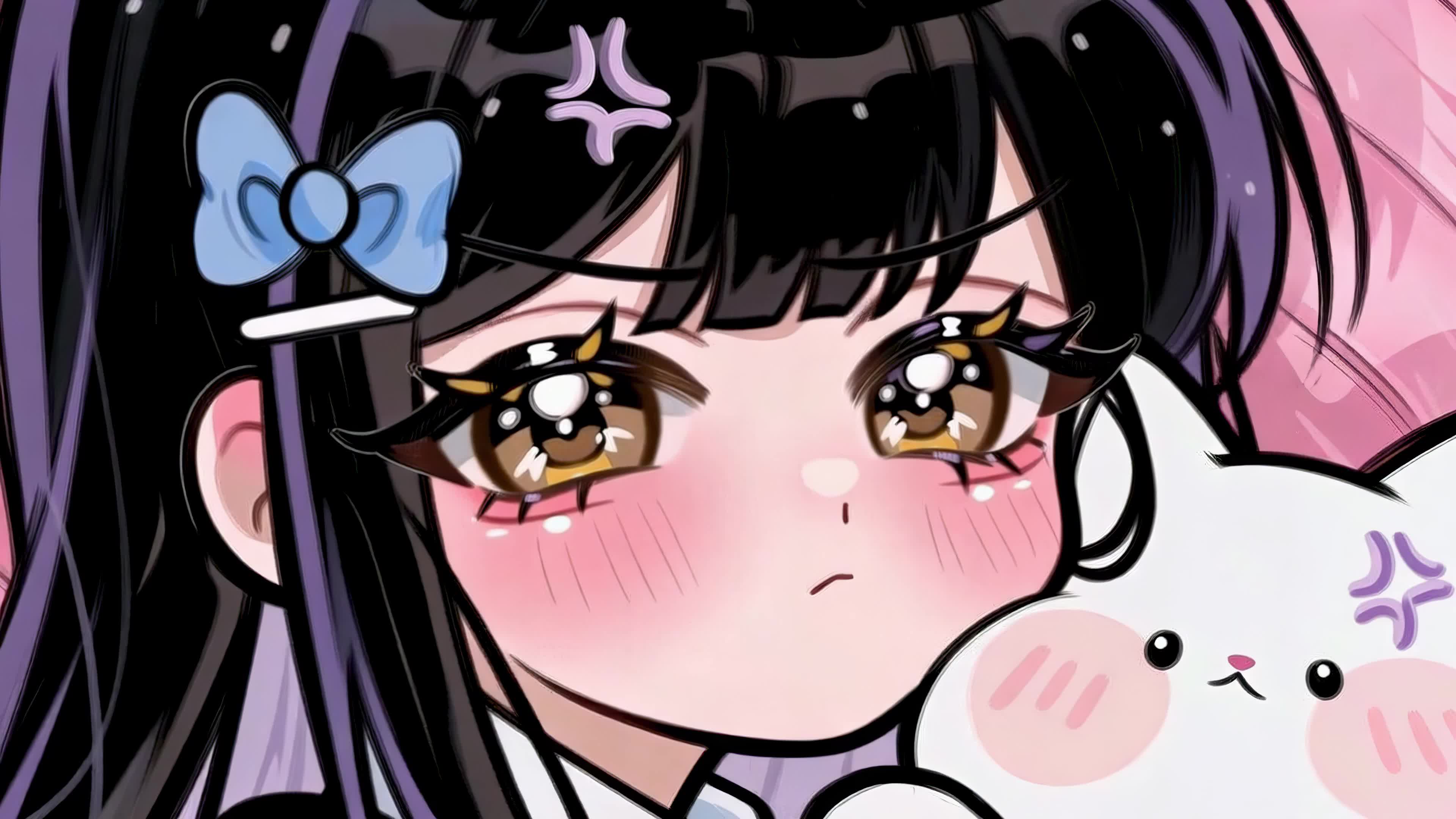 生气的软萌少女