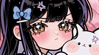 生气的软萌少女