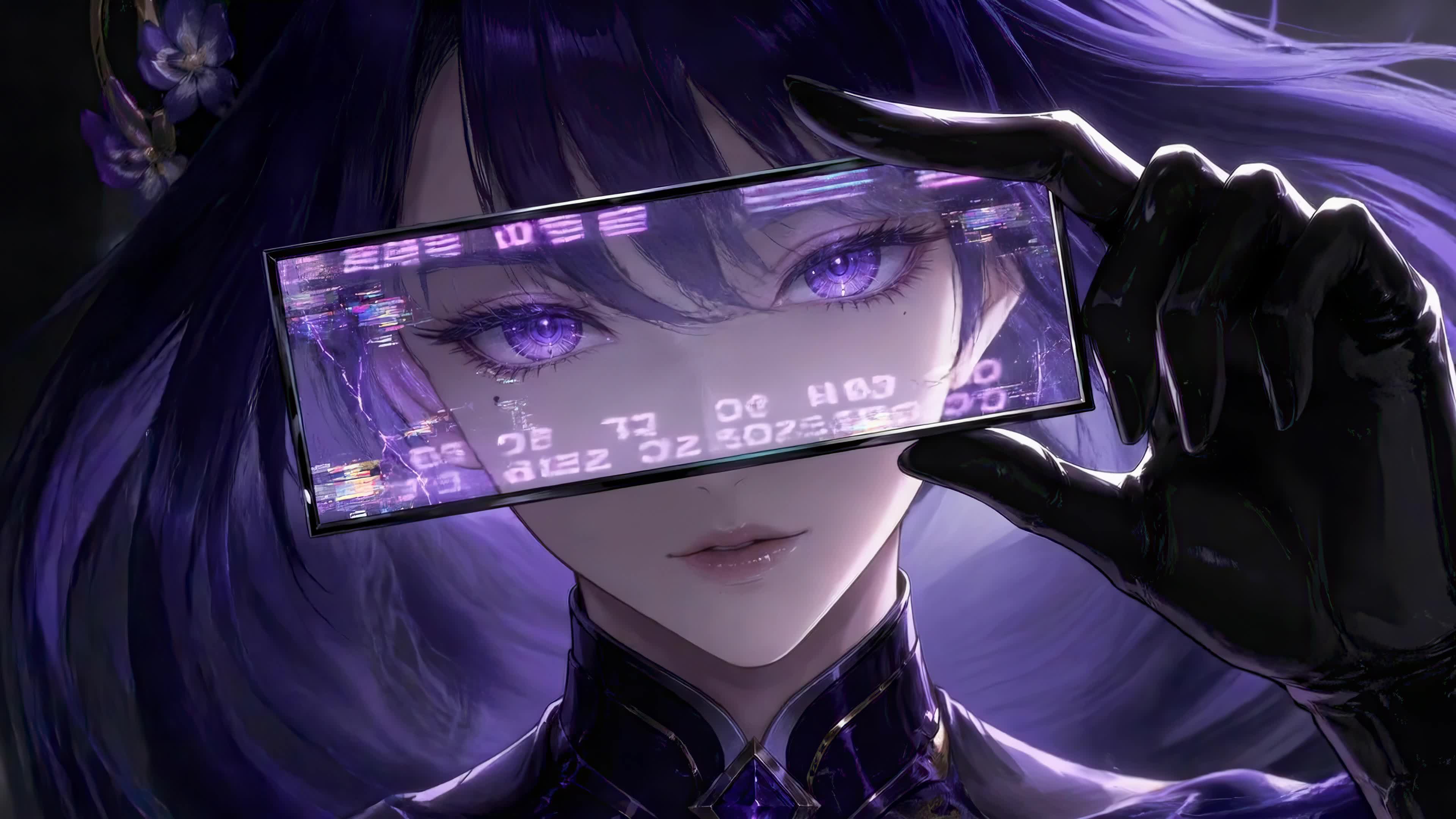 幽紫镜中少女