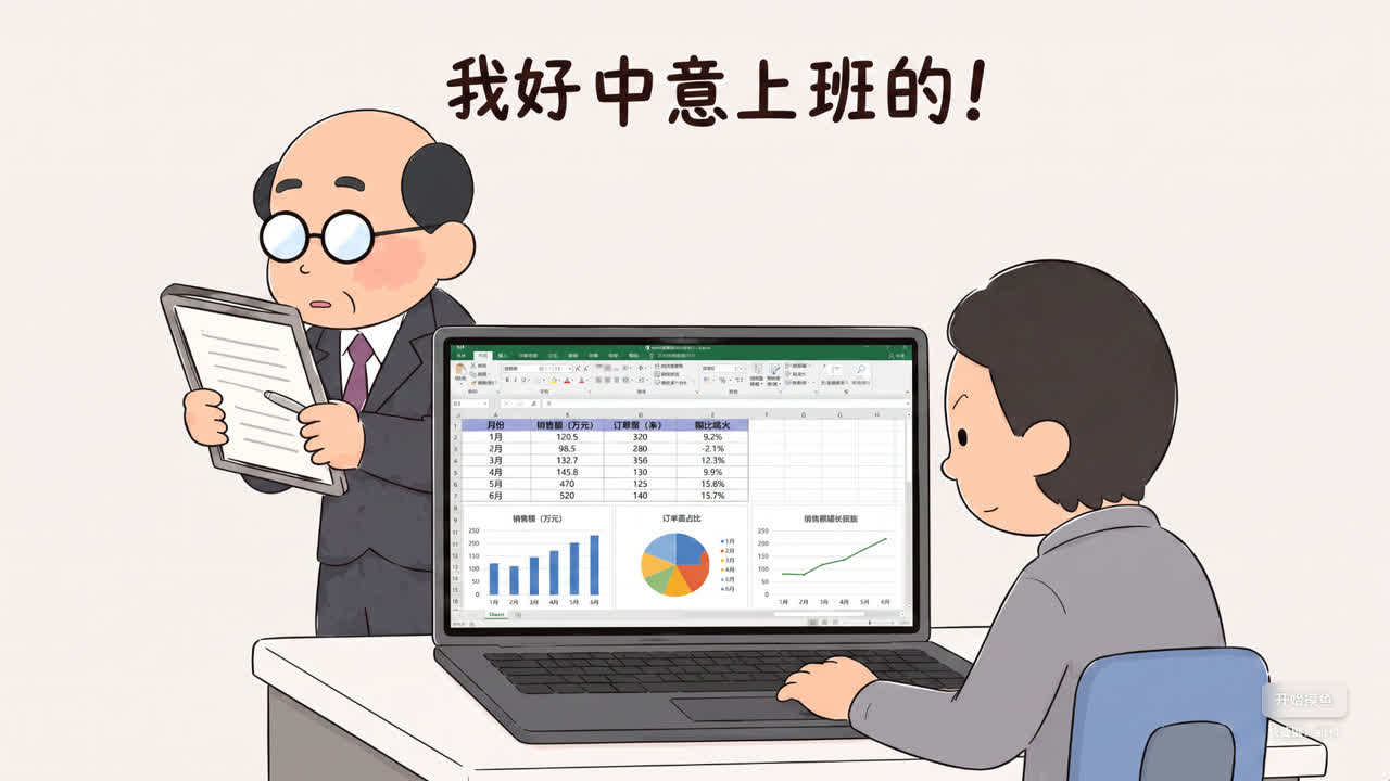 我爱上班 才怪（可切换摸鱼模式）