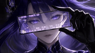 幽紫镜中少女