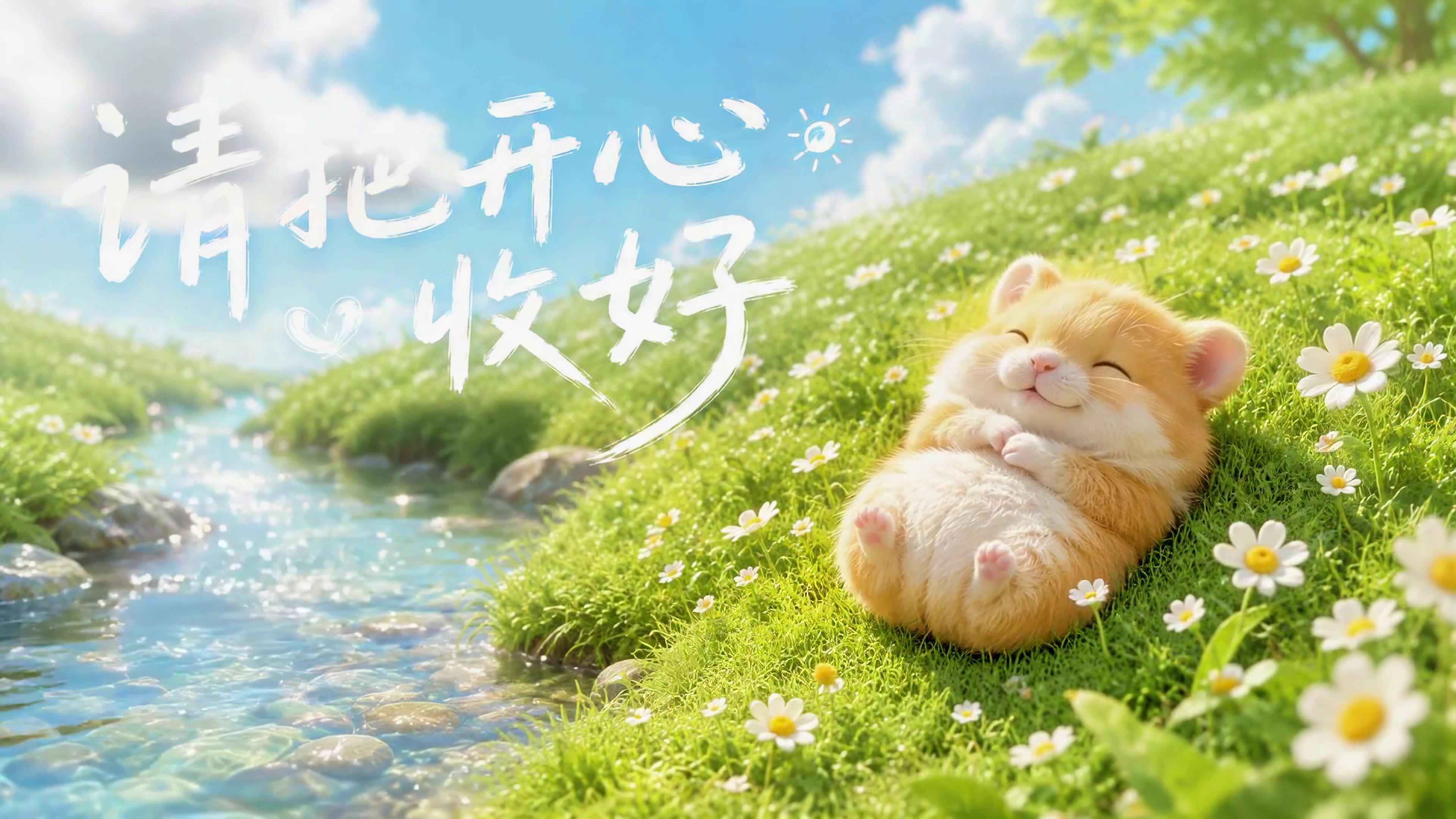 请把开心收好