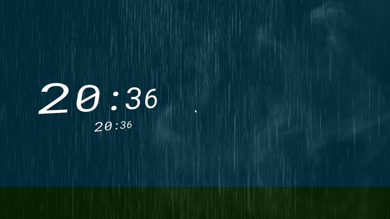 地上的雨