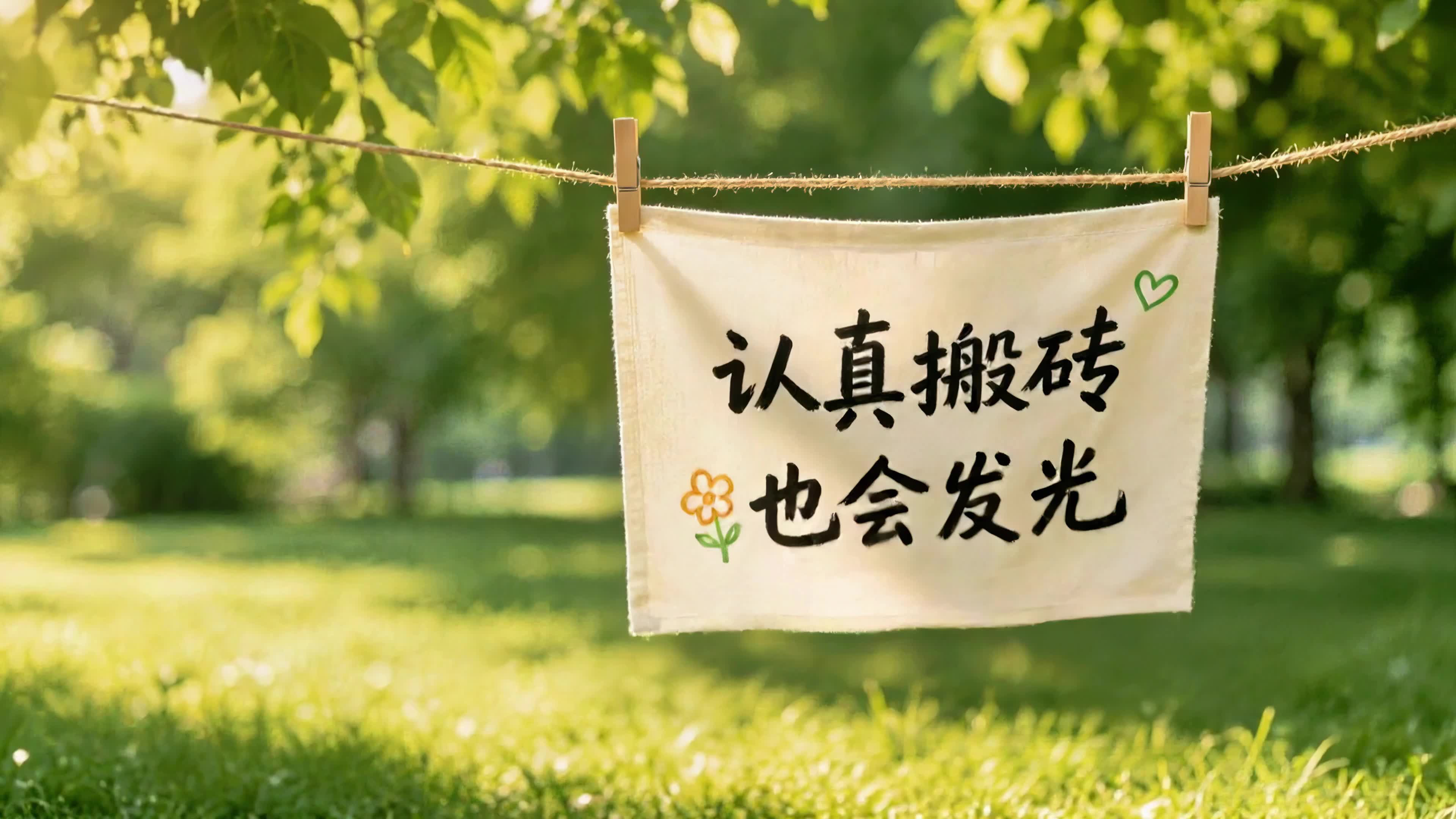 认真搬砖也会发光