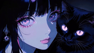紫夜少女与黑猫
