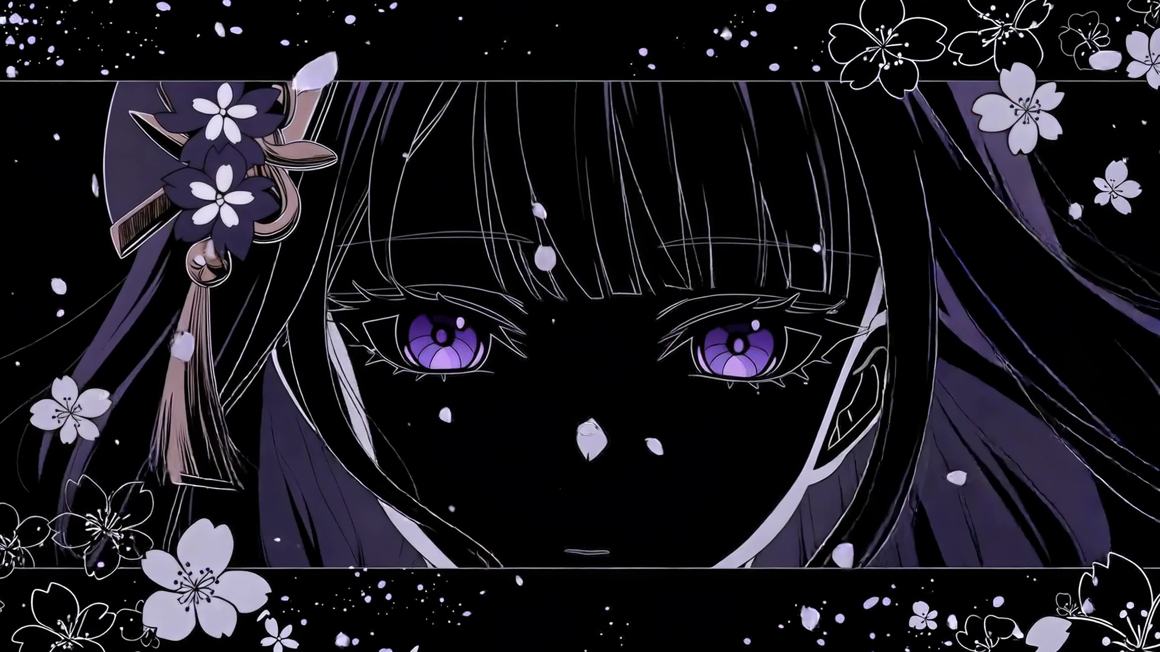 暗紫樱花少女