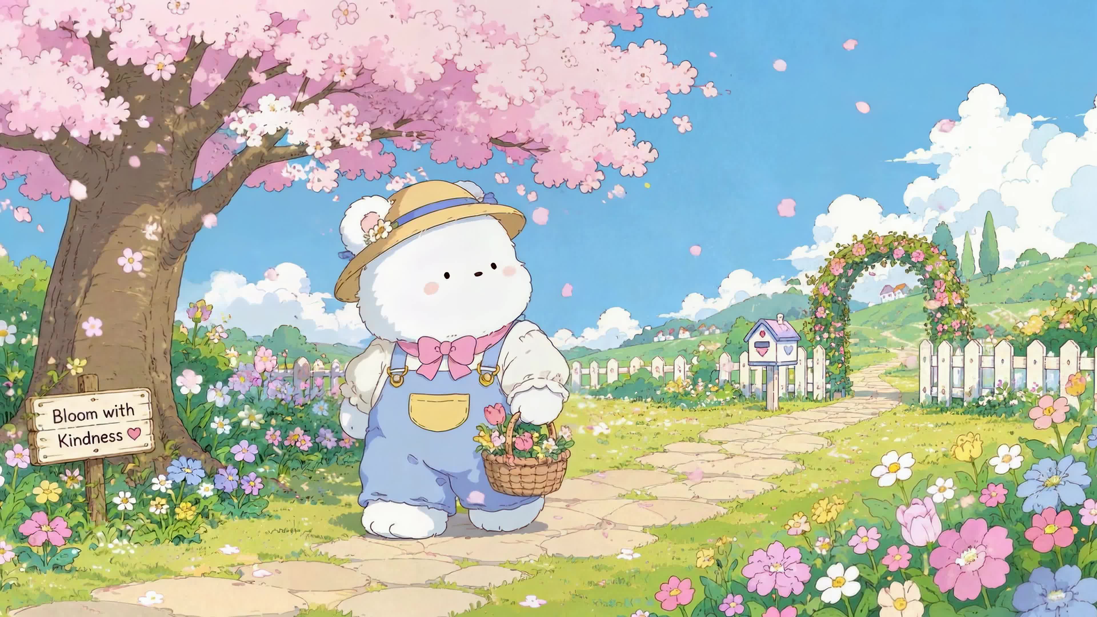 樱花春日萌熊漫步