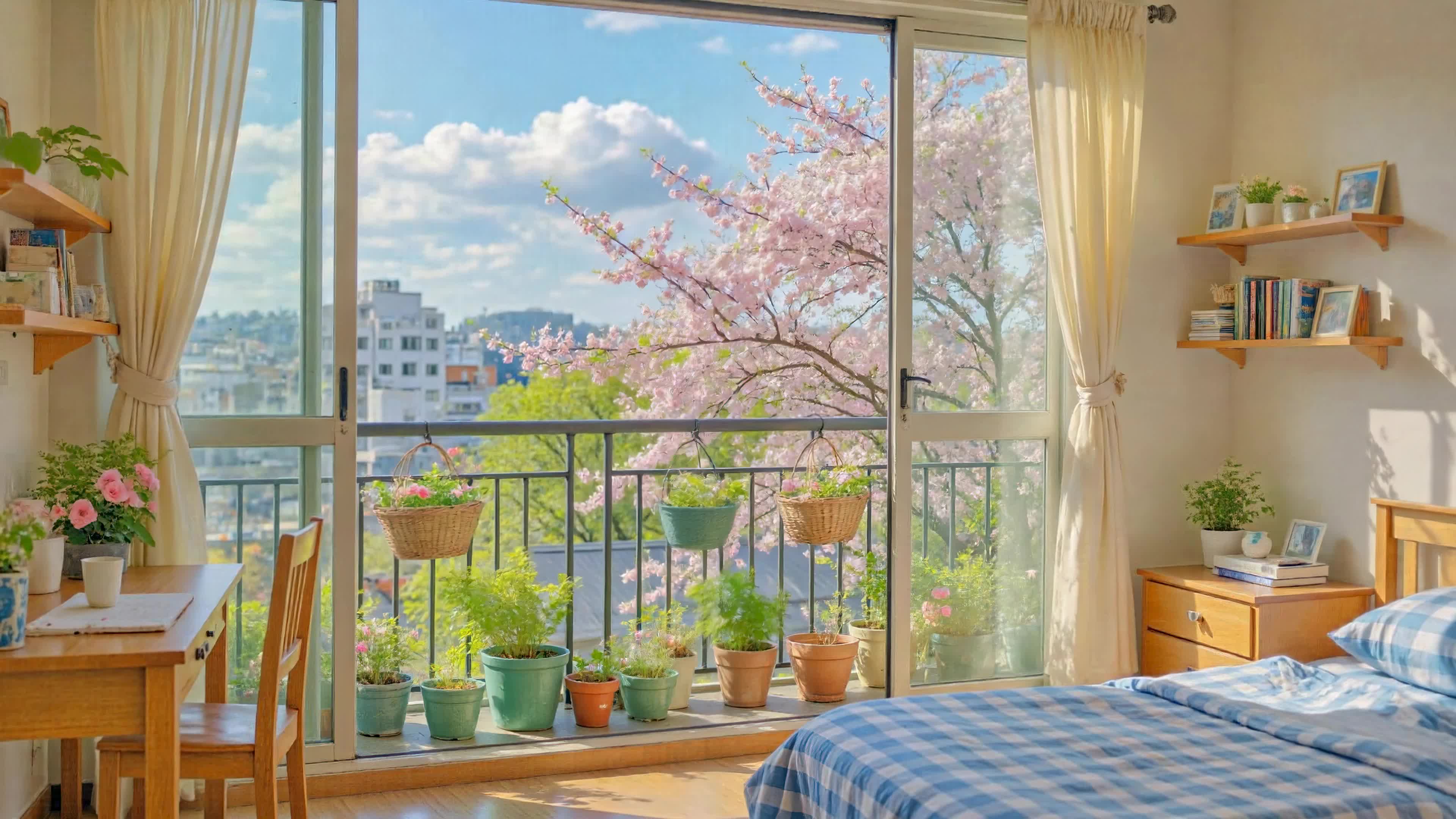 窗边春日温馨小屋