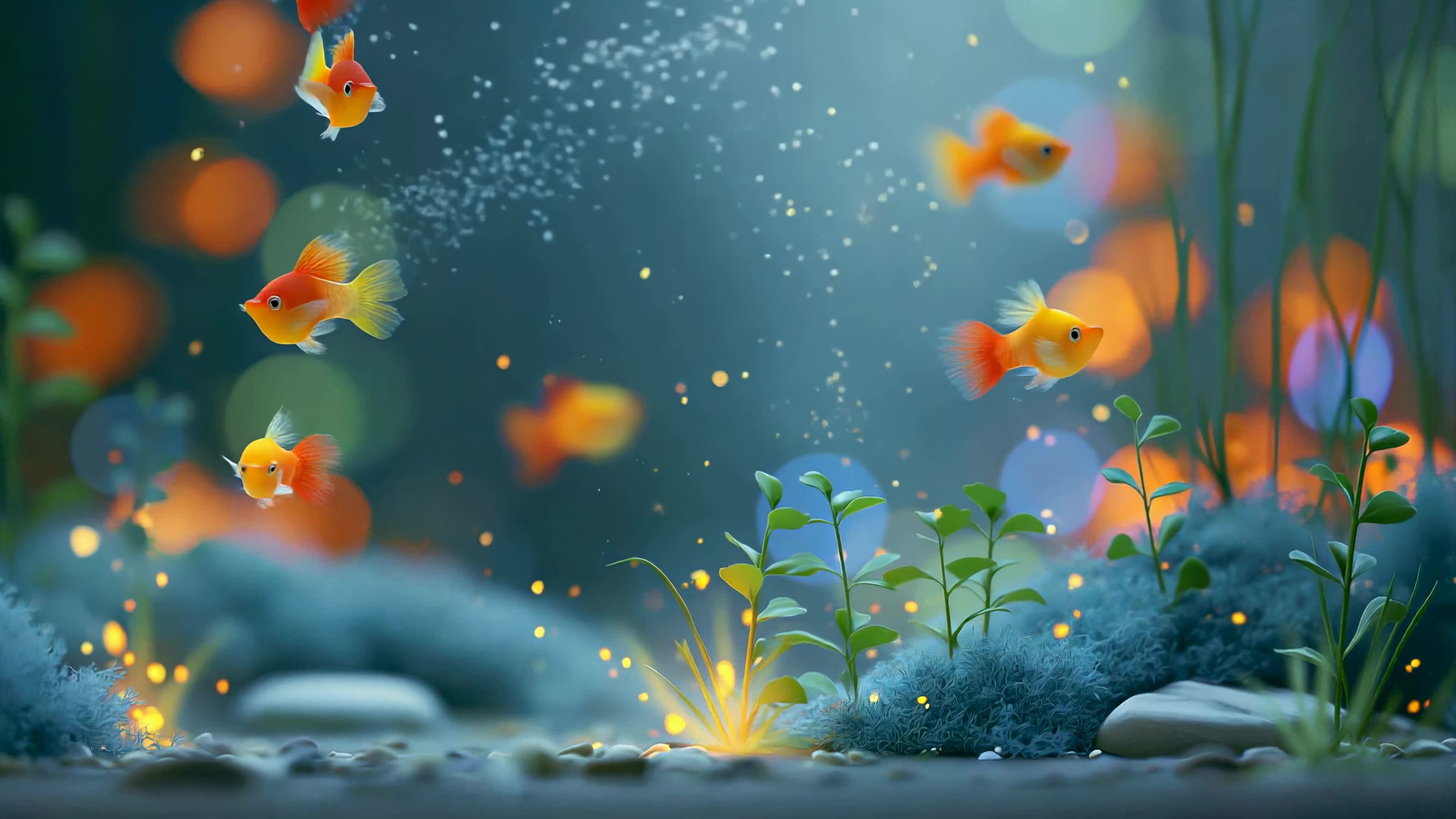 梦幻水底游鱼