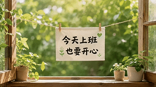 今天上班也要开心