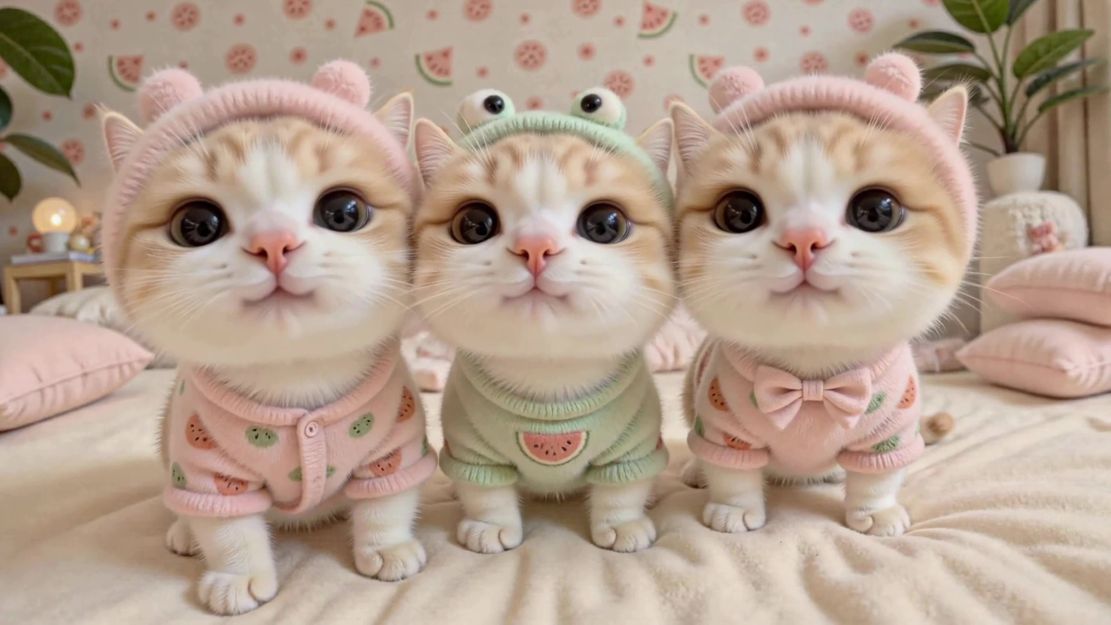 软萌三只小奶猫