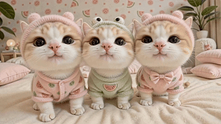 软萌三只小奶猫