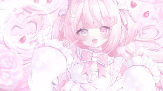 粉色猫耳甜心少女