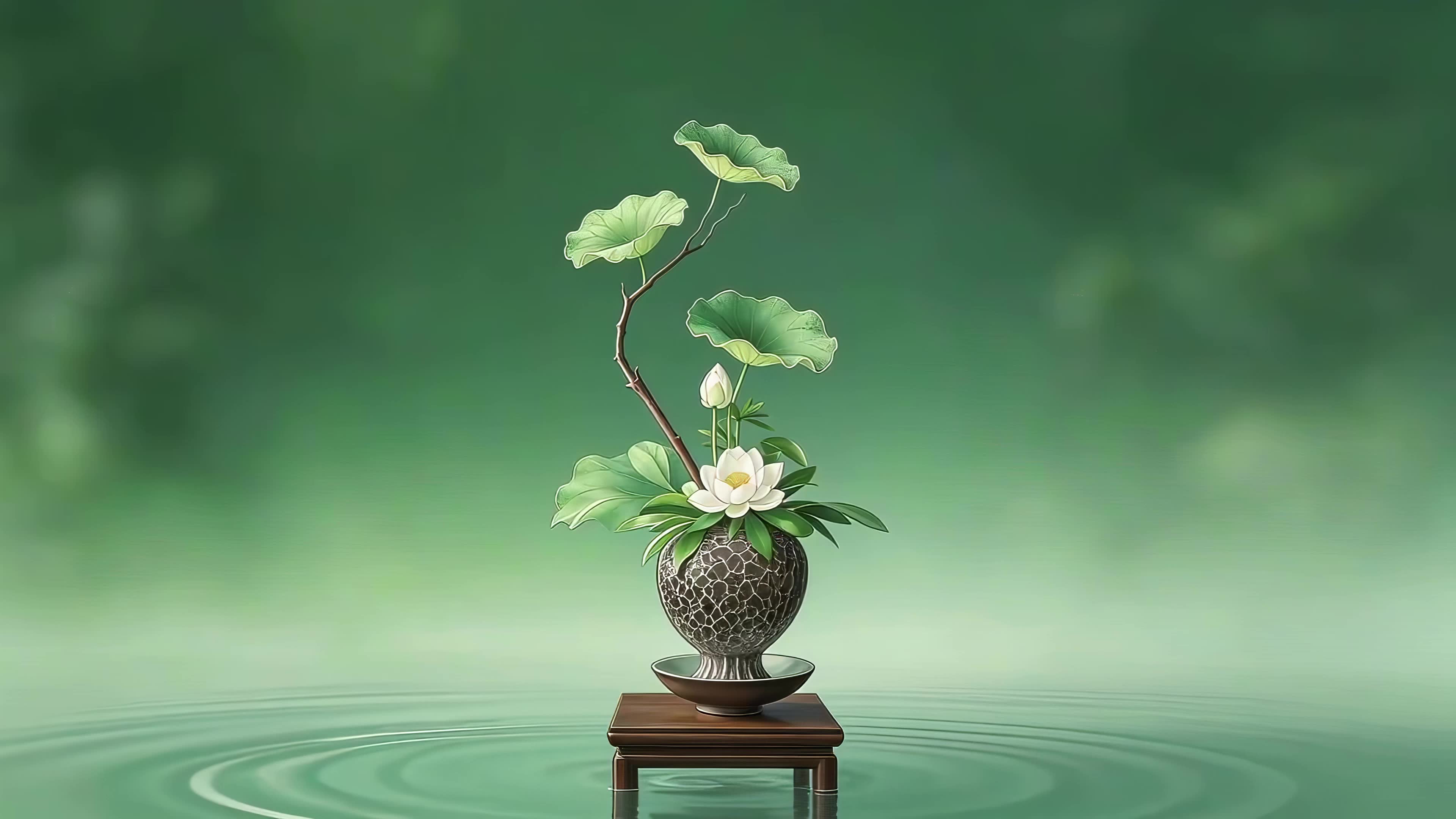 清新荷叶