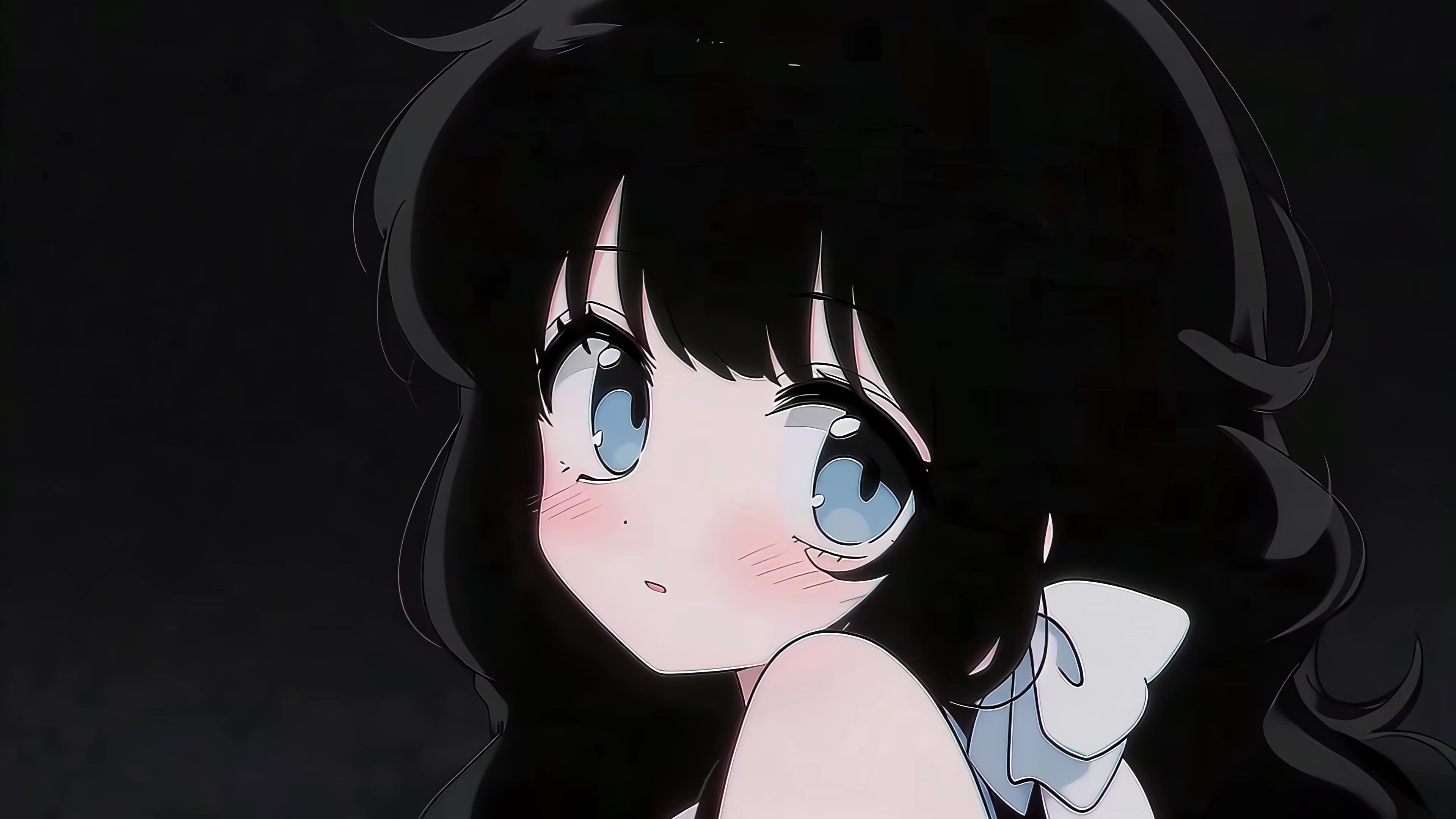 可爱大眼女孩