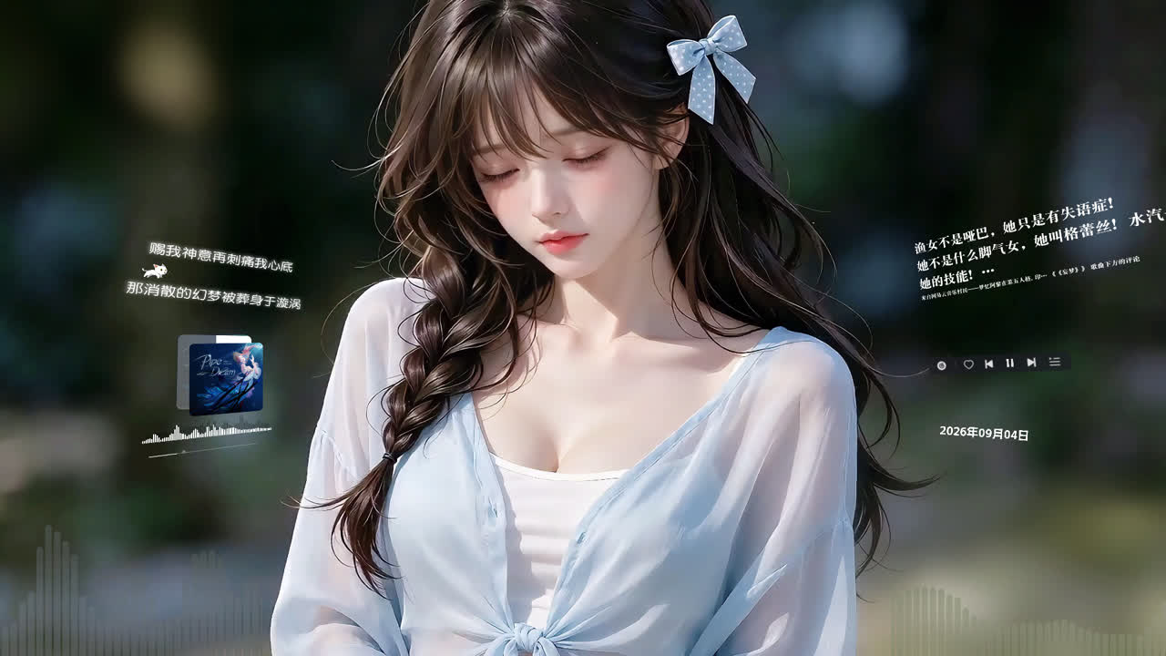 唯美清纯初恋脸少女（音乐互动）